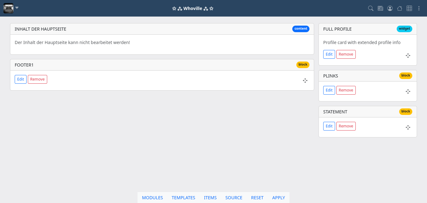 PDL-Editor “Profil”