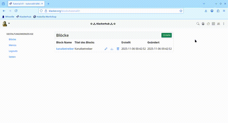 Block in die Seitenleiste einfügen