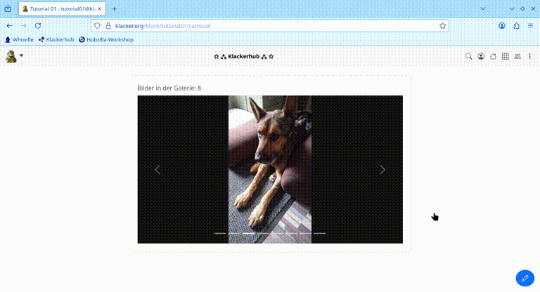Darstellung als Carousel