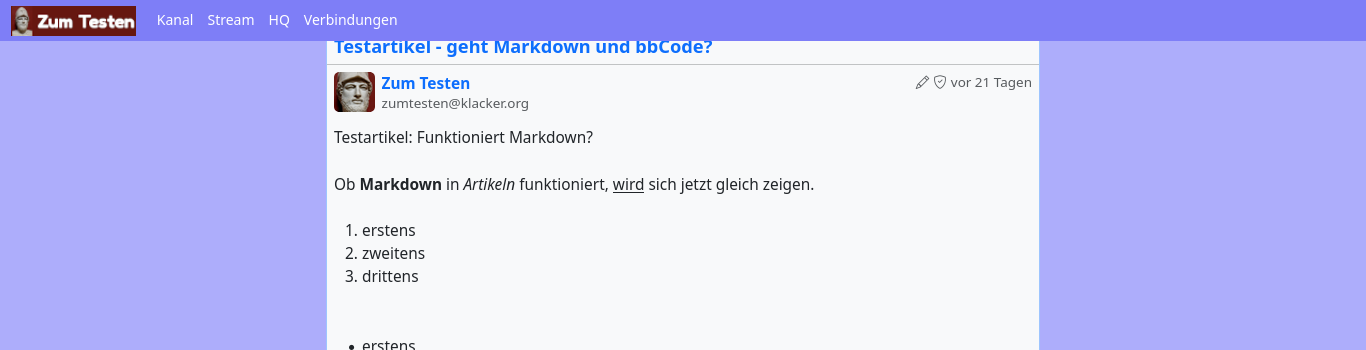 Abgeschnittener Inhaltsbereich Besucher