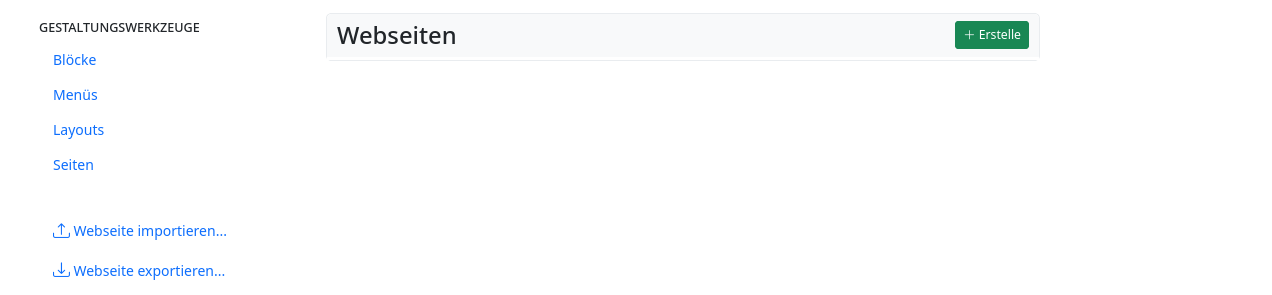 Die App “Webseiten”